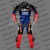 Andrea Dovizioso Yamaha WithU MotoGP 2022 Motorcycle Leather Race Suit Front