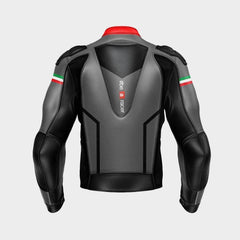 Aprilia racing Max Italia motorcycle leather biker Jacket 2021 Back