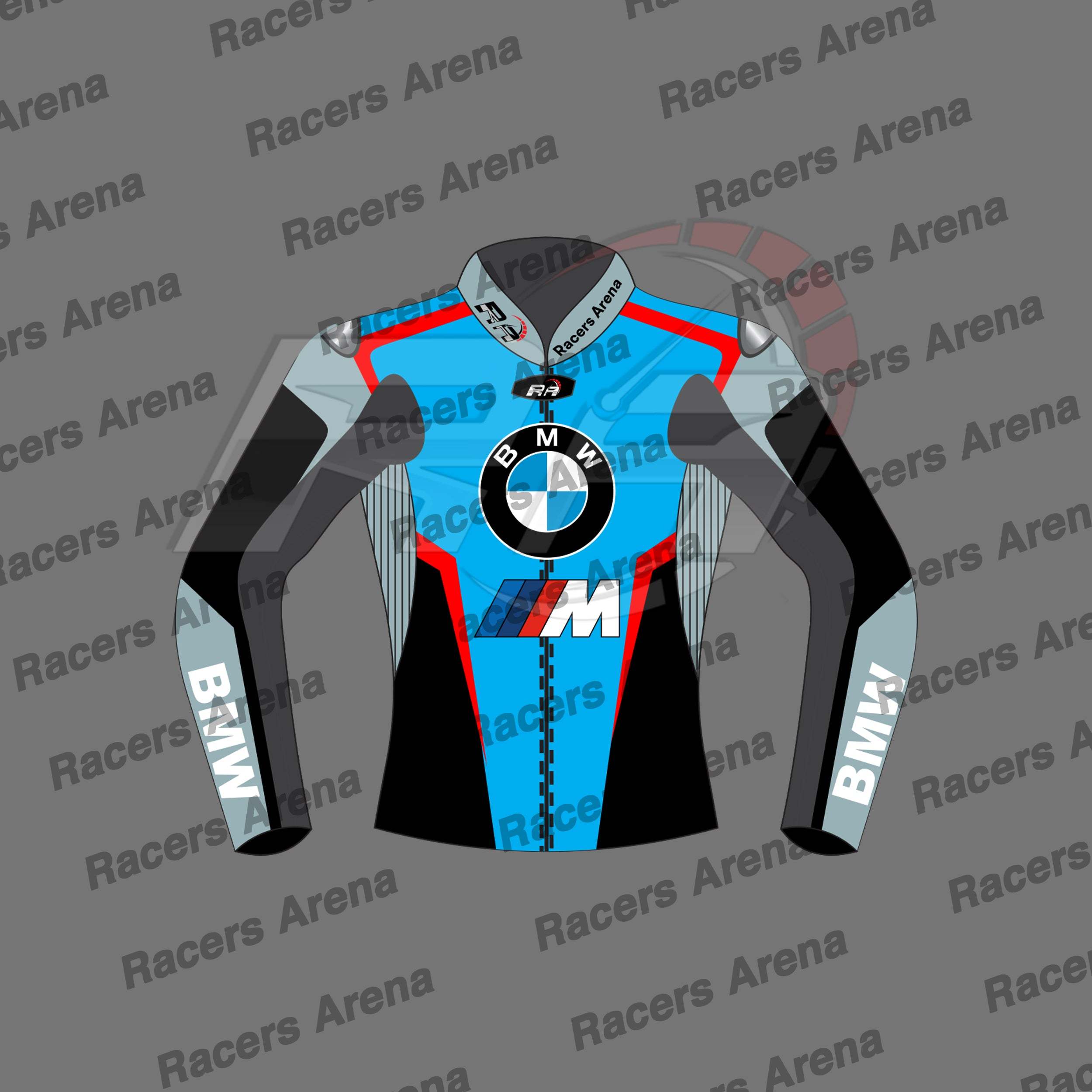 BMW Superbike Pro 2023 Motorbike Leather Race Jacket Front