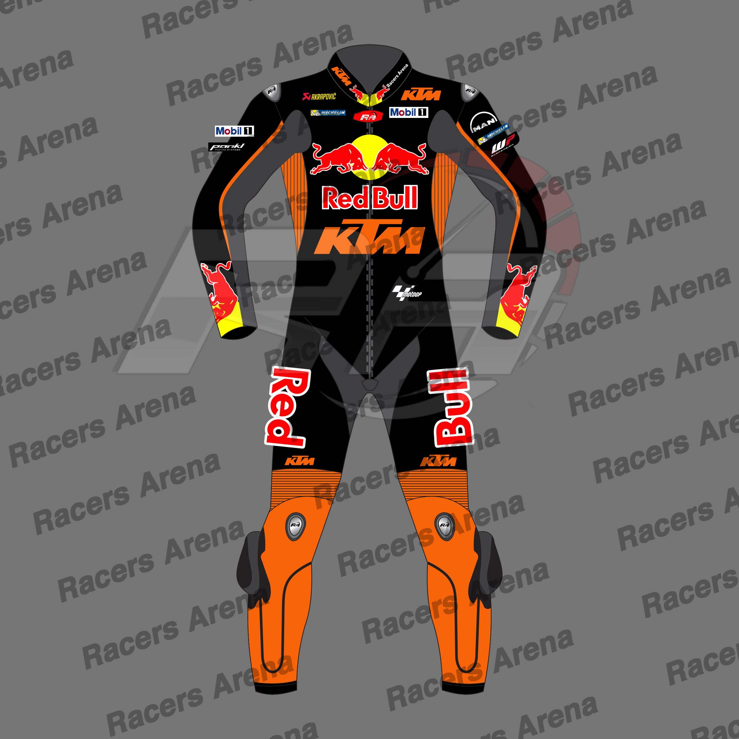 Bard Binder KTM MOTOGP 2024 Motorcycle Leather Race Suit Front