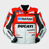 Ducati Corse 18 Leather Motogp Jacket Front