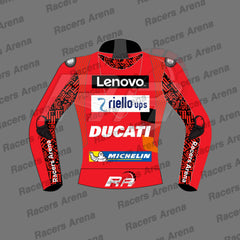 Enea Bastianini MotoGP 2023 Ducati Motocycle Leather Race Jacket Back