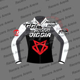 Fabio Di Giannantonio Ducati Winter Test MotoGP 2023 Motorcycle Race Leathers Jacket Front