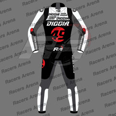 Fabio Di Giannantonio Ducati Winter Test MotoGP 2023 Motorcycle Race Leathers Suit Back