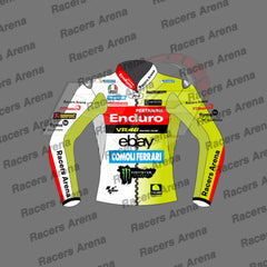 Fabio Di Giannantonio Pertamina Enduro VR46 Racing Team 2024 Motorcycle Leather Race Jacket Front