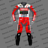 Fabio Quartararo Yamaha British GP 2024 Motorcycle Leather Race Suit Front