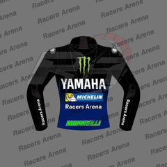 Franco Morbidelli Monster Energy MotoGP 2022 Motorcycle Leather Race Jacket Back