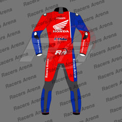 Iker Lecuona Honda Supermoto SBK 2024 Leather Racing Suit Back