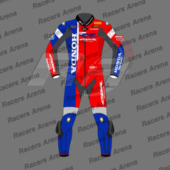 Iker Lecuona Honda Supermoto SBK 2024 Leather Racing Suit Front