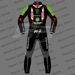 Jonathan Rea Kawasaki SBK 2023 Motorcycle Leather Racing Suit Back