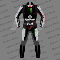 Jonathan Rea Kawasaki Winter Test 2023 Motorcycle Leather Race Suit back