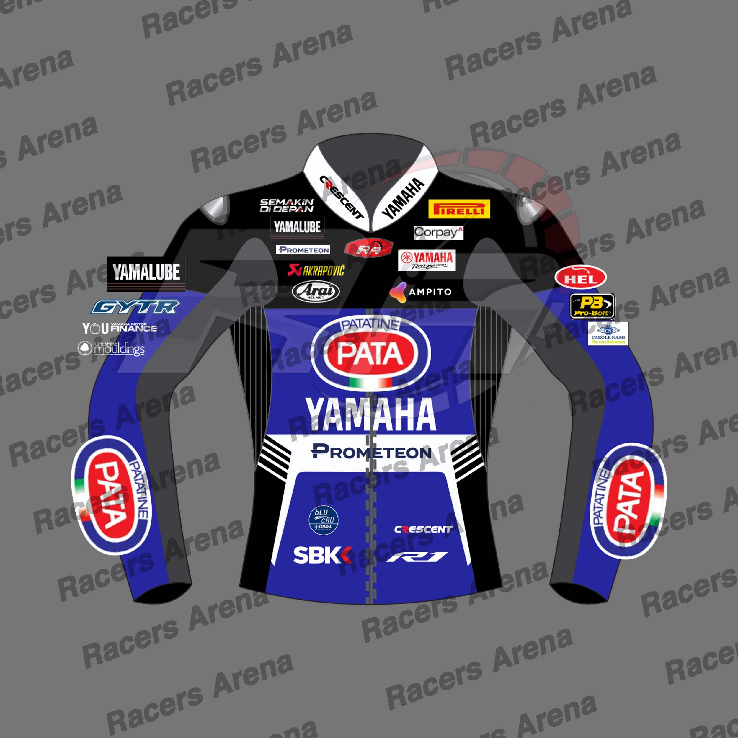 Jonathan Rea Yamaha SBK 2024 Motorcycle Racing Jacket Front