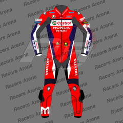 Luca Marini Honda HRC Castrol MotoGP 2026 Motorbike Race Leather Front