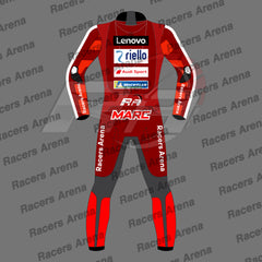 Marc Marquez Ducati MotoGP 2026 Motorcycle Leather Race Suit Back