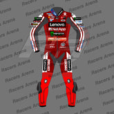 Marc Marquez Ducati MotoGP 2026 Motorcycle Leather Race Suit Front
