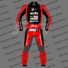 Maverick Vinales Aprilia MotoGP 2022 Motorcycle Jumpsuit Back