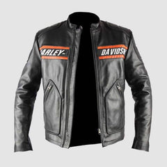 Bill Goldberg WWE Harley Davidson Classic Motorcycle Leather Jacket