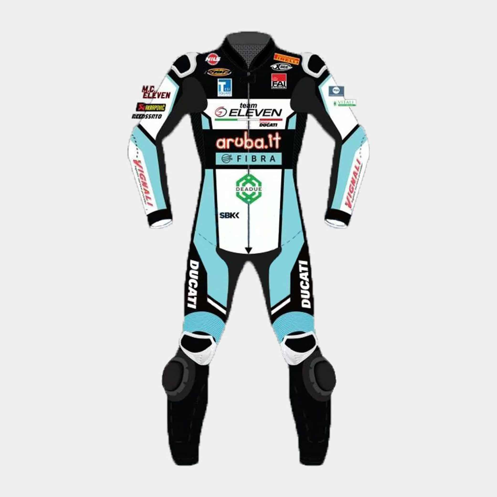 Sport Bike Racing Suit Chaz Davies Ducati WSBK 2021 Front