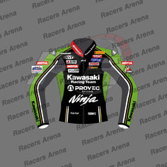 Alex-Lowes-Kawasaki-Ninja-WSBK-2024-Motorcycle-Leather-Race-Jacket-Front