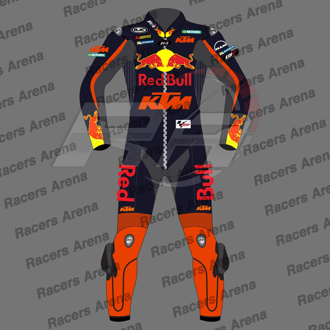 Bard Binder KTM Red Bull MotoGP 2022 Motorcycle Leather Race Suit Front
