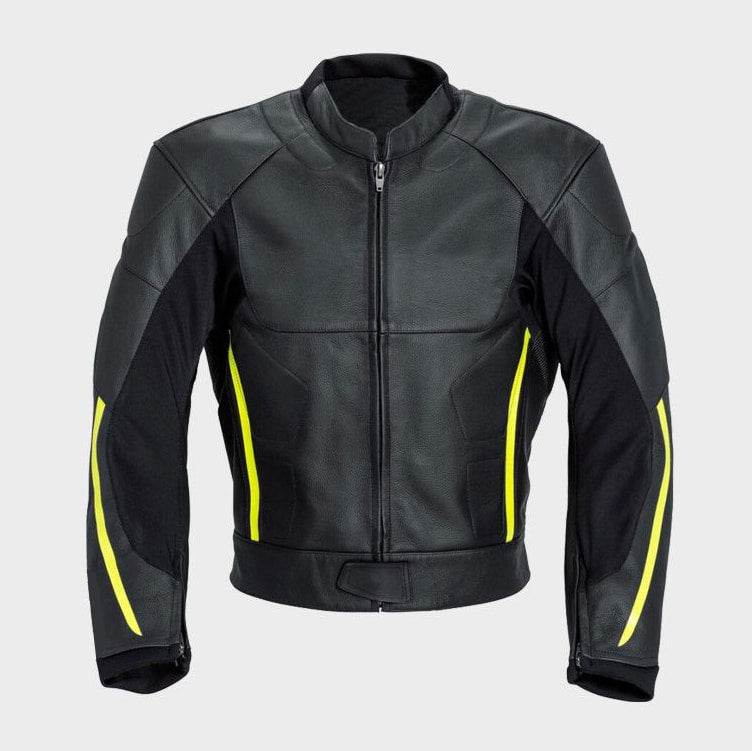 Element Semi Motorbike Leather Jacket Front