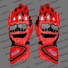 Fabio Quartararo Monster Energy MotoGP 2023 Motorcycle Leather Race Gloves