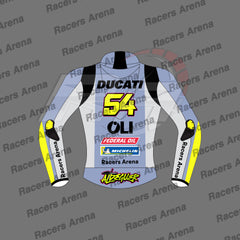 Fermin Aldeguer MotoGP Team Gresini 2025 Motorcycle Leather Jacket Back