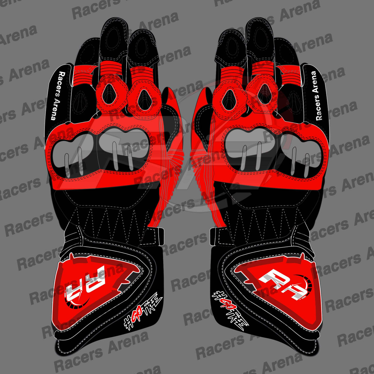 Francesco Bagnaia Ducati MotoGP 2023 Motorbike Race Gloves