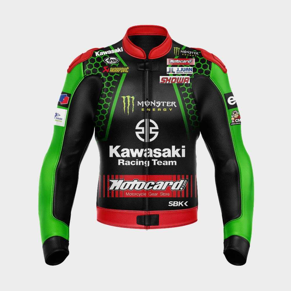 Jonathan Rea Kawasaki Motorcycle Jacket WSBK 2020 Front