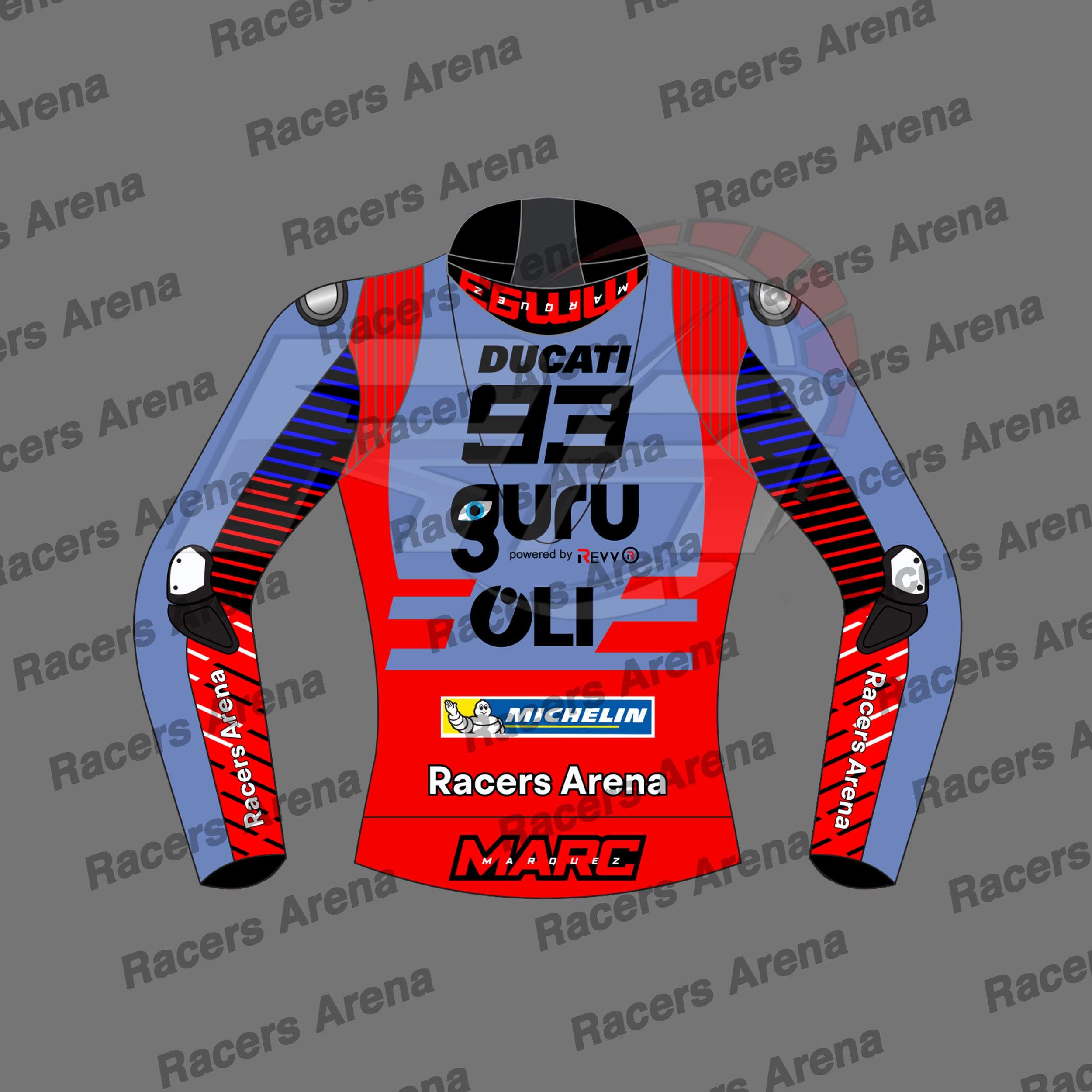 Marc Marqeez Ducati MOTOGP 2024 Motorcycle Race Jacket Back