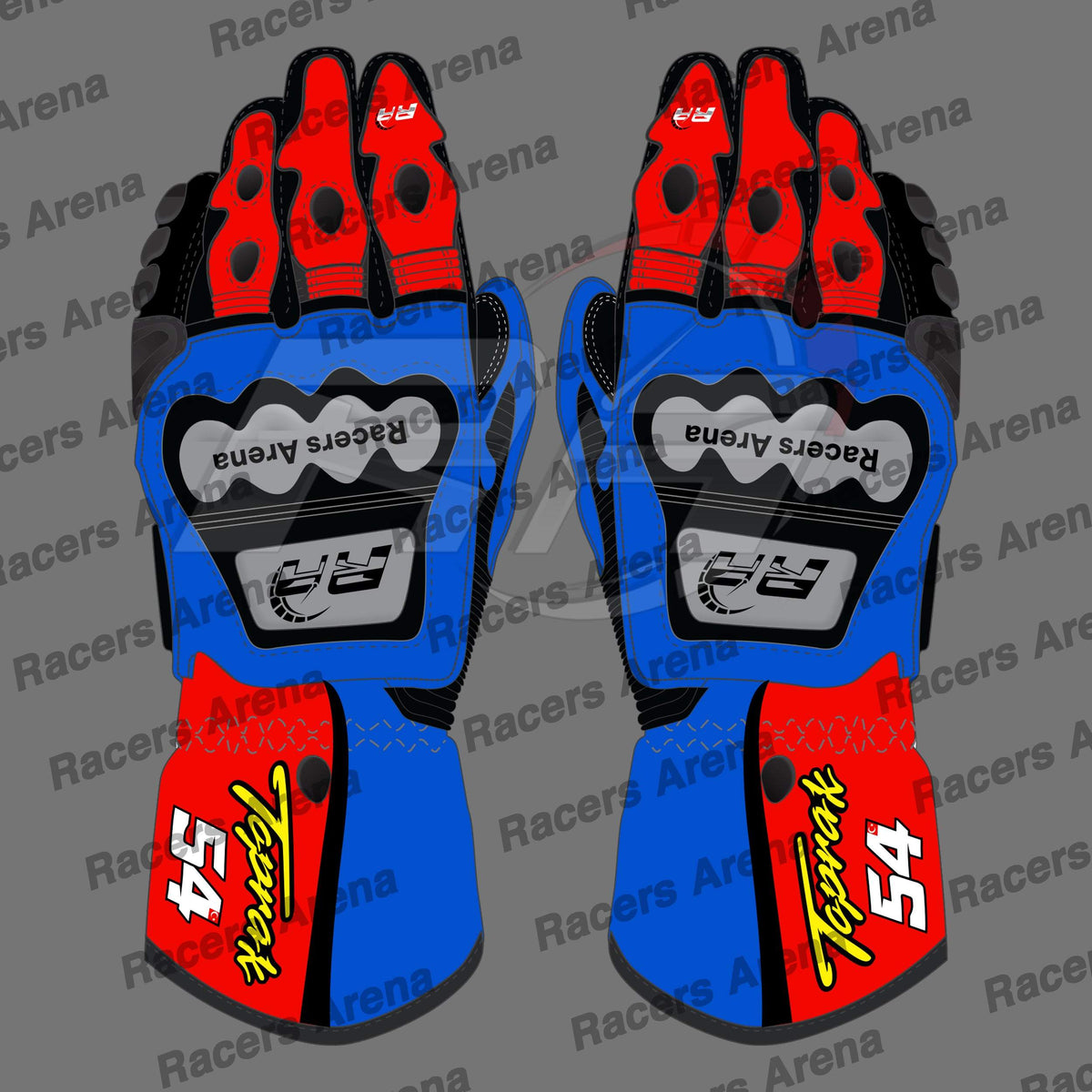 Toprak Yamaha Pata SBK 2023 Motorcycle Leather Race Gloves