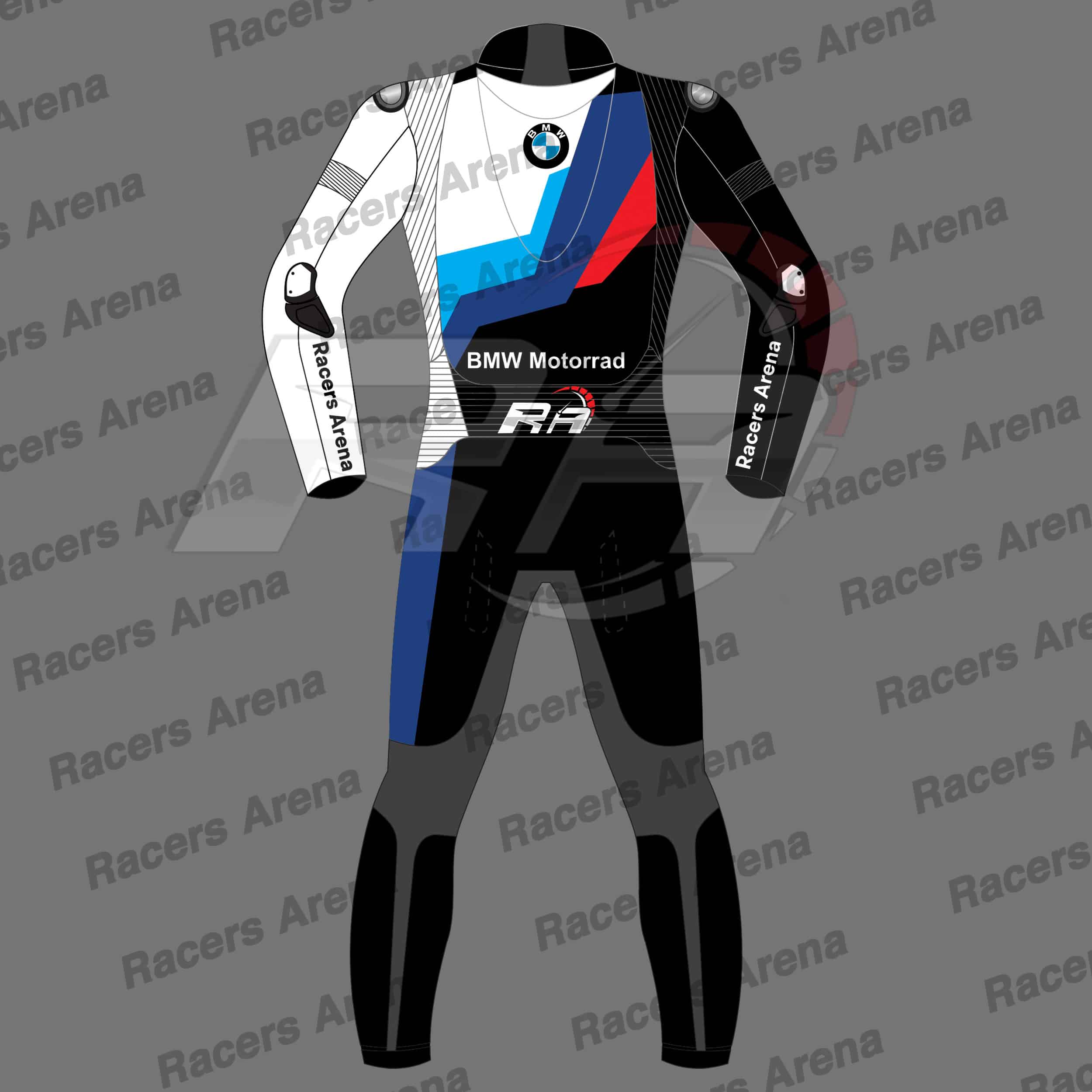 BMW Alpino GP-Teck Motorcycle Racing Leather Suit Back