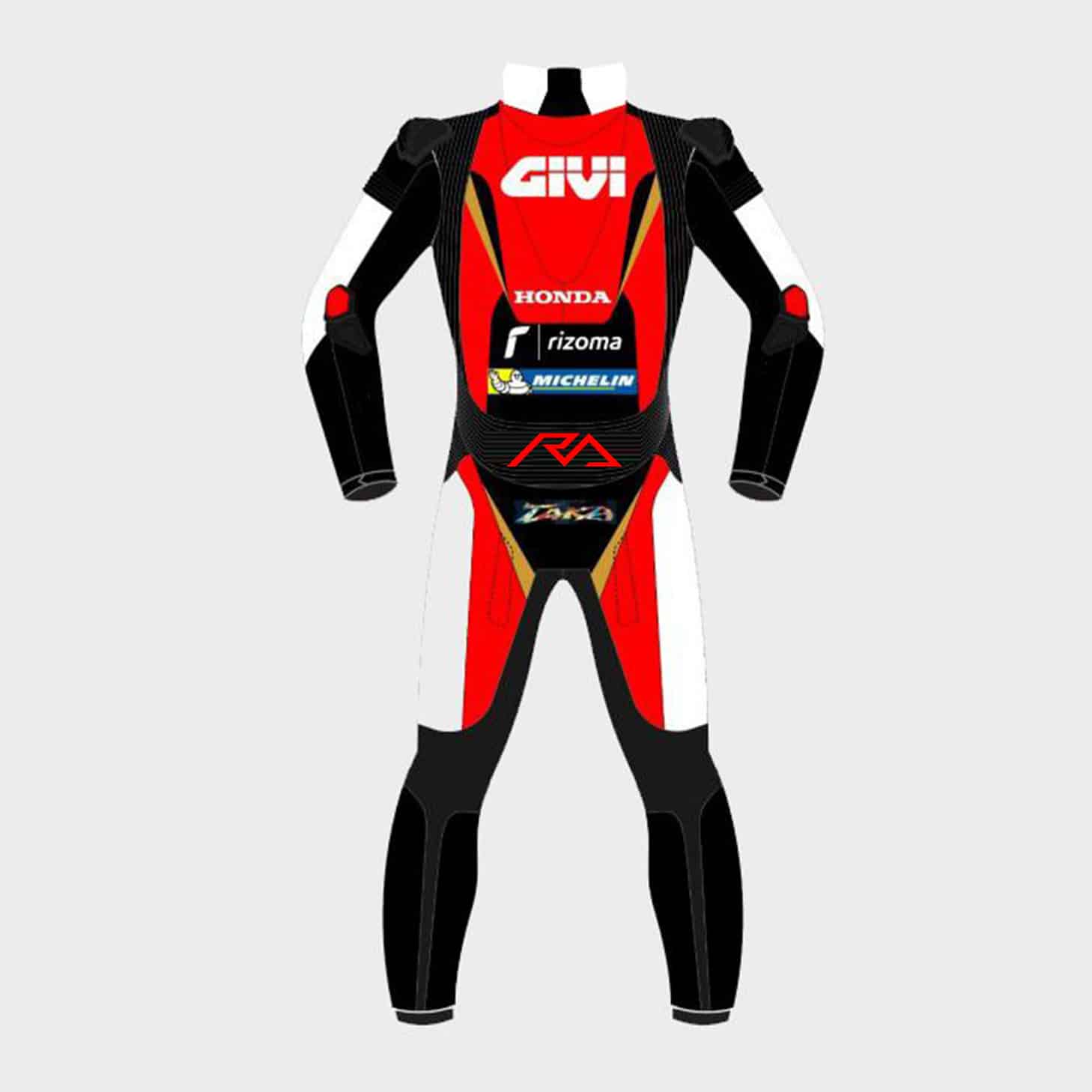 Cal Crutchlow LCR Honda 2019 MotoGP Leather Suit Back