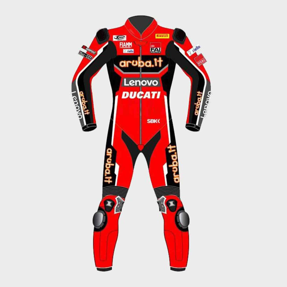 Chaz Davie Ducati Riding Suit WSBK 2020 Front