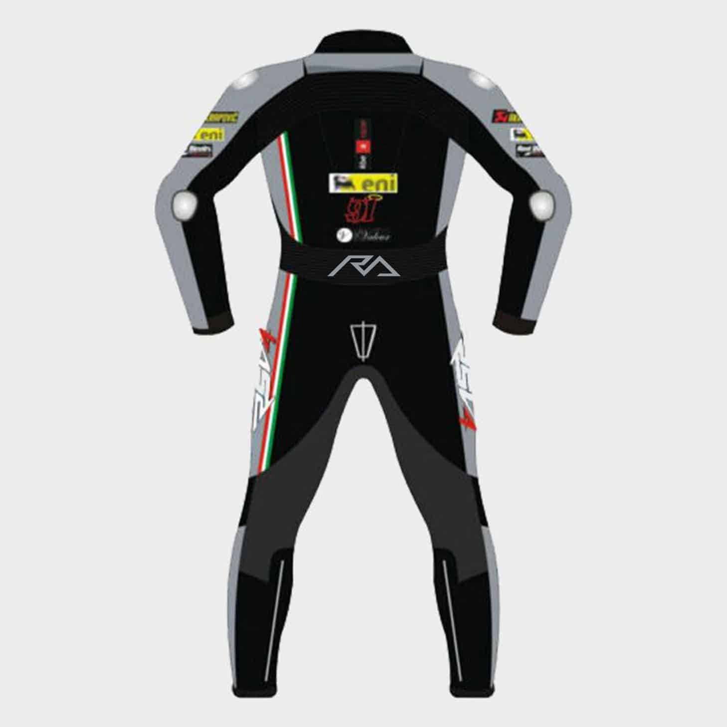 Jordi Torres Aprilia WSBK Leather Suit Back