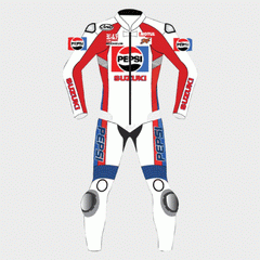 Kevin Schwantz Pepsi Suzuki Race Leather Suit Front