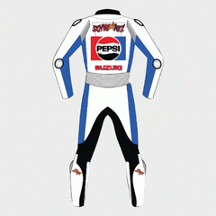 Kevin Schwantz Pepsi Suzuki Race Leather Suit Back