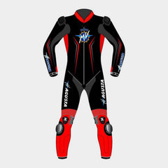 MV Agusta 2017 Motorcycle Leather Suit Back