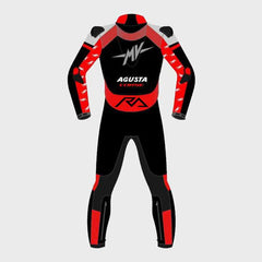 MV Agusta Motorcycle Leather Suit Back